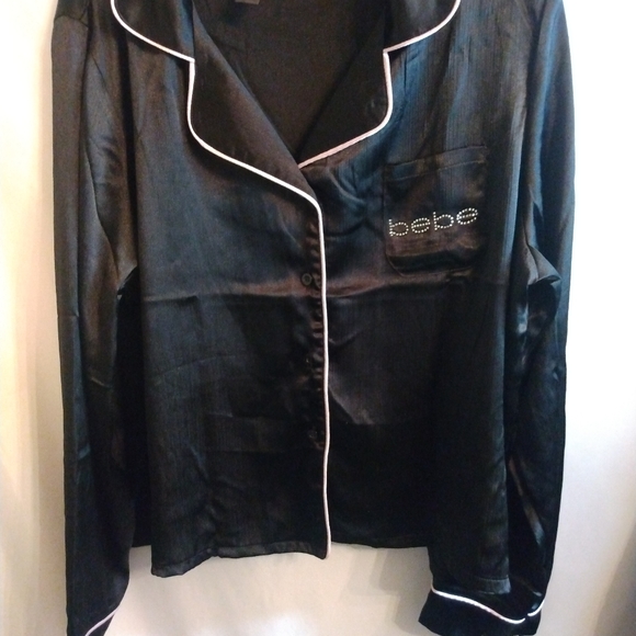 Bebe Silk Rhinestone Sleep Wear - Picture 2 of 12